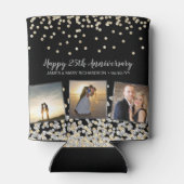 フォトエレガントコラージュ金ゴールドシルバー25周年記念 缶クーラー (裏面)