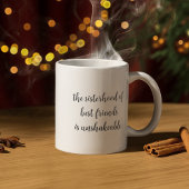 フォトエレガントシスタフッド引用文ベスティームグ コーヒーマグカップ