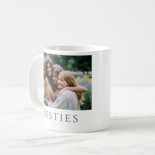 フォトエレガントシスタフッド引用文ベスティームグ コーヒーマグカップ (正面左)