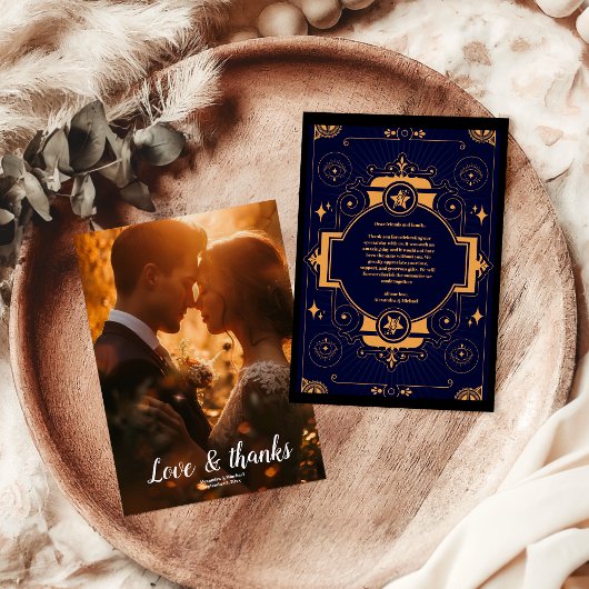 フォトエレガントシレ結婚ンツ サンキューカード