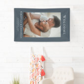 フォトエレガントシンプル歓迎結婚の 横断幕 (インサイチュ)