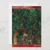 フォトエレガントトレンディー手書きスクリプトクリスマス シーズンカード (裏面)