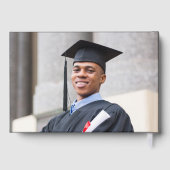 フォトエレガントブラック卒業パーティー ゲストブック (裏面)