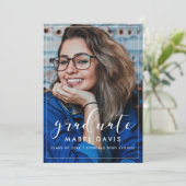 フォトエレガント卒業式パーティーの招待 案内状 (スタンド正面)