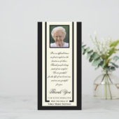 フォトエレガント悔やみや弔慰ありがとうフォトカード サンキューカード (スタンド正面)