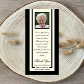 フォトエレガント悔やみや弔慰ありがとうフォトカード サンキューカード