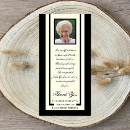 フォトエレガント悔やみや弔慰ありがとうフォトカード サンキューカード