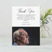 フォトエレガント悔やみや弔慰スクリプトサンキューカード サンキューカード (スタンド正面)