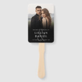 フォトエレガント結婚式 プログラムハンドファン ハンドファン (正面)