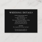 フォトエンク結婚ロージャCaを使用したミニマル詳細 エンクロージャーカード (正面)