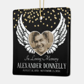 フォトエンジェルウィングスを記念する セラミックオーナメント (左)