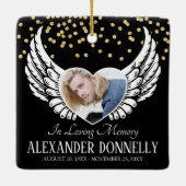 フォトエンジェルウィングスを記念する セラミックオーナメント (裏面)