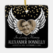 フォトエンジェルウィングスを記念する セラミックオーナメント (正面)