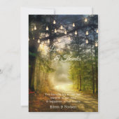 フォトエンチャント結婚フォレストのサンキューカード セーブザデート (裏面)