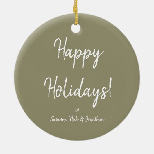 フォトエーデルワイスアルパインフローラリース セラミックオーナメント (裏面)