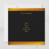 フォトオエレガントレンジフローラ30th Birthday 招待状 (裏面)