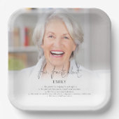 フォトオエレガントーバーレイおもしろいファクト退職パーティー ペーパープレート (正面)