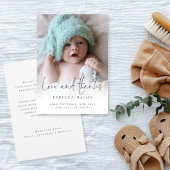 フォトオエレガントーバーレイ感謝していラブ 案内状