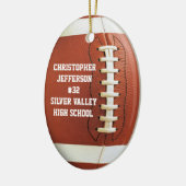 フォトオパーソナライズされたバルサッカースポーツオーナメント セラミックオーナメント (左)