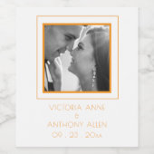 フォトオパーソナライズされたレンジワインラベル ワインラベル (シングルラベル)