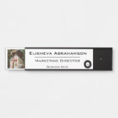 フォトオフィスのドアの署名名プレート サインプレート (正面)