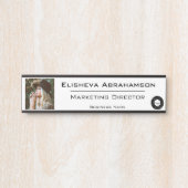 フォトオフィスのドアの署名名プレート サインプレート (正面)