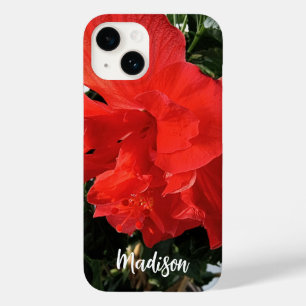 フォトオブオレンジダブルハイビスカス名前をカスタムする Case-Mate iPhone 14ケース