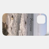 フォトオブ海ウェーブサンディビーチロッキーショア Case-Mate iPhoneケース (裏面 (横))