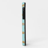 フォトオブ金ゴールドグリッター水玉模様宝石宝石フレーム Case-Mate iPhoneケース (裏面/左)