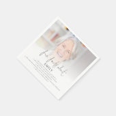 フォトオモダンーバーレイおもしろいファクト退職パーティー スタンダードカクテルナプキン (角)