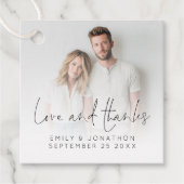 フォトオモダンーバーレ感謝していイLoveスクリッ結婚ト フェイバータグ (正面)