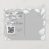 フォトオモダンーレエレガントイのミニマルQRC 案内ポストカード (裏面)