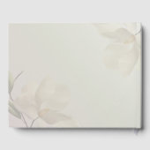 フォトオリエンタルホワイトマグノリア結婚のゲストブック ゲストブック (裏面)