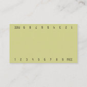 フォトオリーブビキニバリスタダブルナンバーコーヒー ロイヤリティカード (裏面)