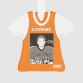 フォトオレンジ付き野球ジャージー オーナメント (裏面)