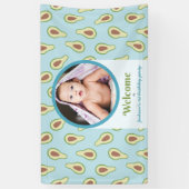 フォトオンダーフルアボカド1st誕生日パーティー 横断幕 (縦)