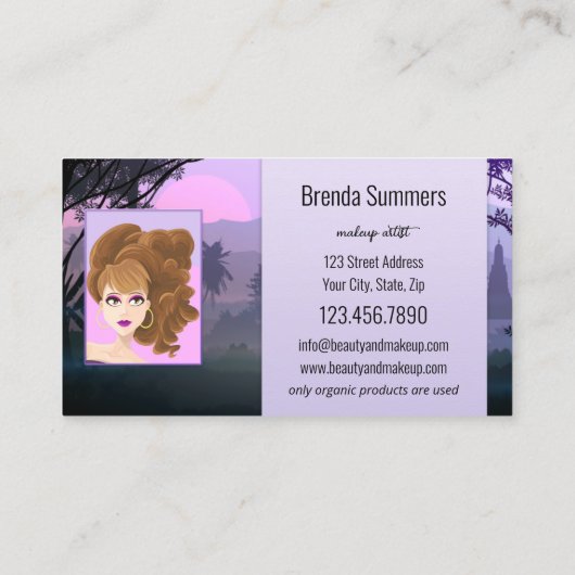 フォトオーガニック美しいスキン気にプロフェッショナル 名刺 (裏面)