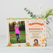 フォトオータム誕生日の招待秋フェスティバル 招待状 (スタンド正面)