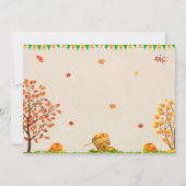 フォトオータム誕生日の招待秋フェスティバル 招待状 (裏面)