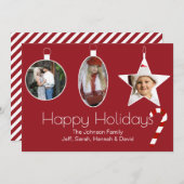 フォトオーナメントクリスマスカード シーズンカード (正面/裏面)