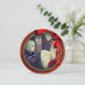 フォトオーナメントクリスマス高精細ブラウン シーズンカード (スタンド正面)