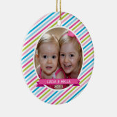 フォトオーナメント:：個人デザイン セラミックオーナメント (右)