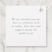 フォトオーバーレイの愛と感謝していスクリプト結婚の設定 フェイバータグ (裏面)