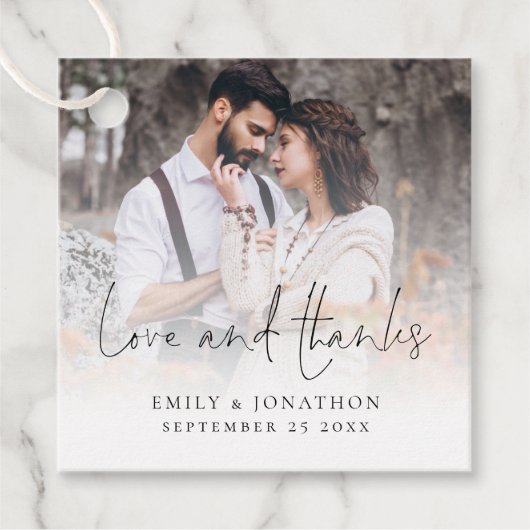 フォトオーバーレイの愛と感謝していスクリプト結婚の設定 フェイバータグ (正面)