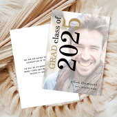 フォトオーバーレイはっきりしたタイポグラフィ2023卒業 案内状