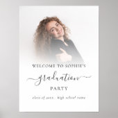 フォトオーバーレイへようこそ卒業パーティー ポスター (正面)