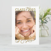 フォトオーバーレイエレガント大学院のお知らせ 招待状 (スタンド正面)