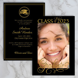 フォトオーバーレイエレガント大学院のお知らせ 招待状