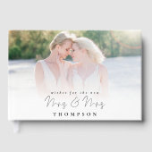 フォトオーバーレイスクリプトがミセス・ミセスを願う ゲストブック (正面)