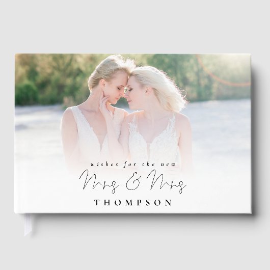 フォトオーバーレイスクリプトがミセス・ミセスを願う ゲストブック (正面)